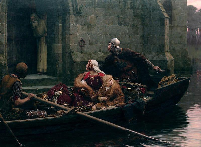 Edmund Blair Leighton In time of Peril Germany oil painting art